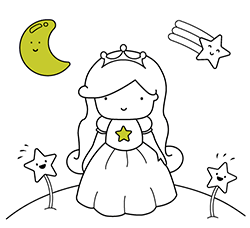 Princesses coloring pages for kids