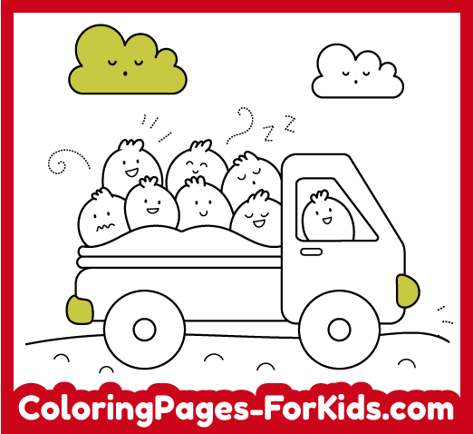 Printable coloring pages: Truck