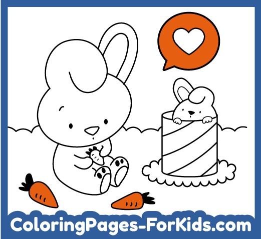 Online coloring pages: Rabbit
