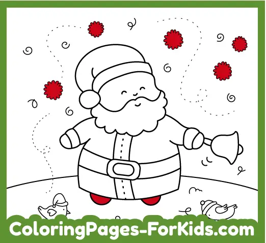 Santa Claus coloring pages for kids