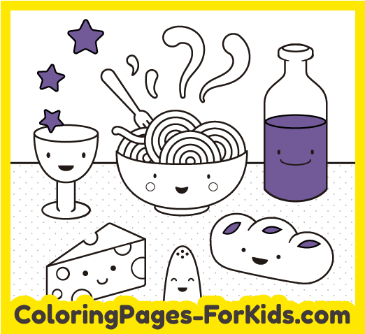 Food coloring pages for kids to print and to play online
