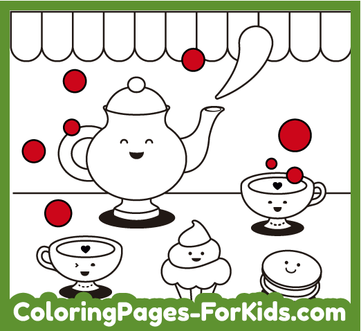 Online sweets coloring pages