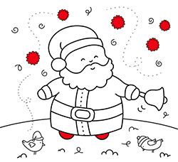 Santa Claus coloring pages for kids