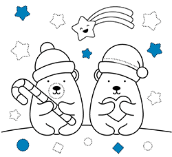 Online Christmas coloring pages