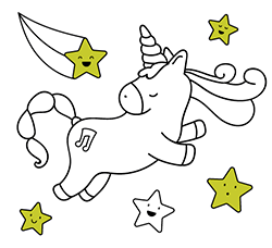 unicorn coloring pages for kids