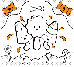 Lollipop online and printable coloring pages 
