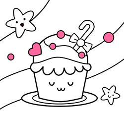 Free Muffin Coloring Pages for Toddlers