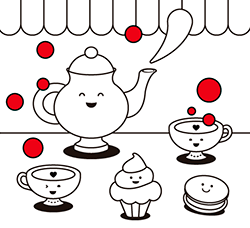 Online sweet coloring pages