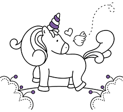 unicorn coloring pages for kids