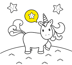 unicorn coloring pages for kids