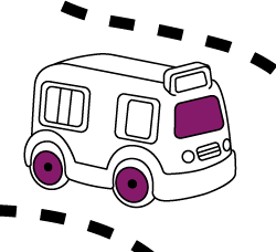 Printable coloring pages to color for children. Free transport drawings for kids: Bus