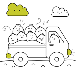 Online coloring pages. Truck