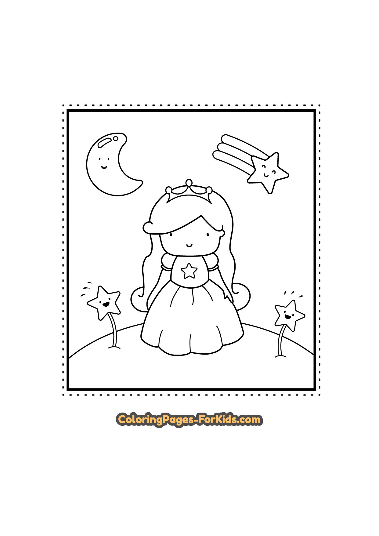 Princess coloring pages for kids