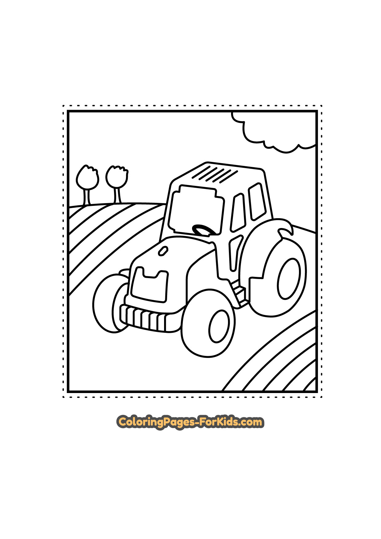 Free Printable Kids Tractor