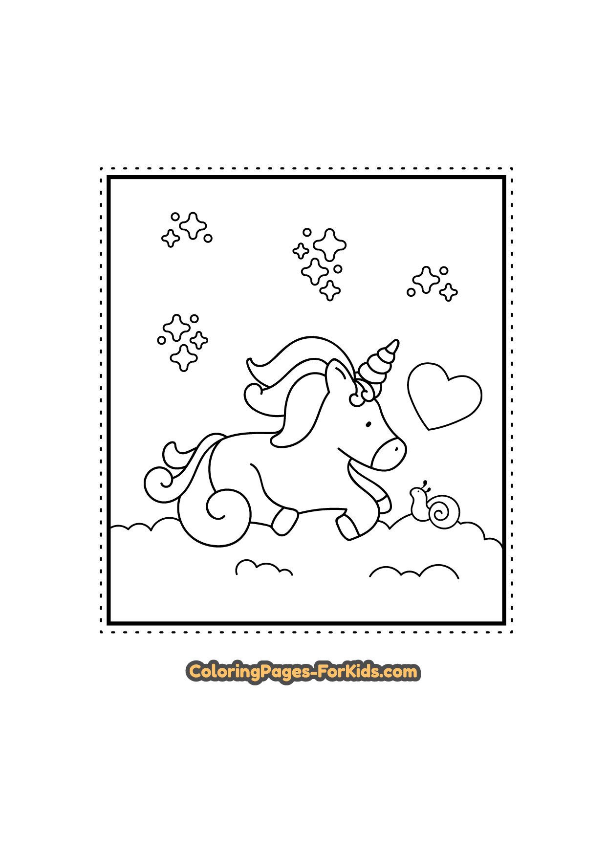 online and printable unicorn drawings